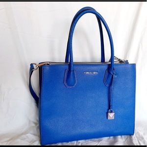 MK - Mercer Electric blue leather tote / excellent condition